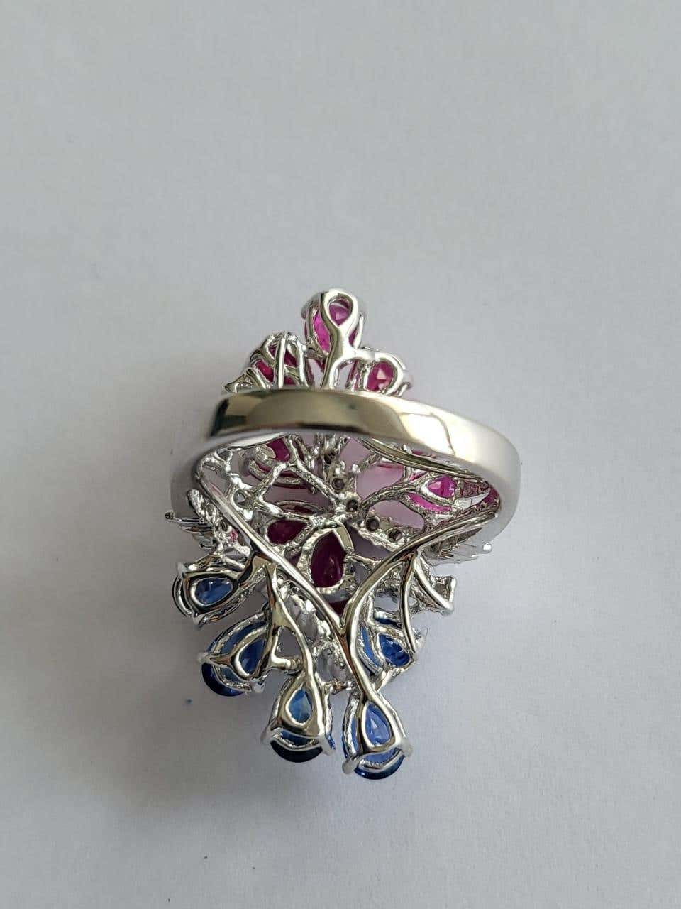 ruby blue sapphire ring