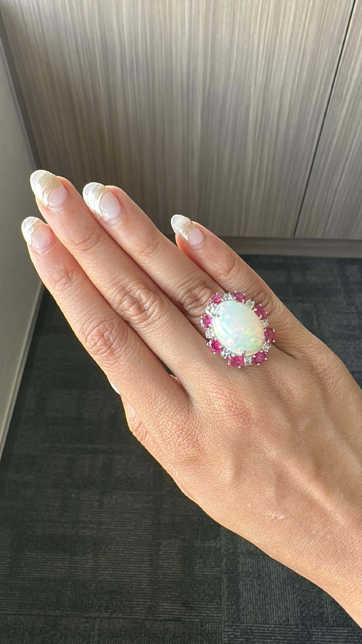 ladies opal rings